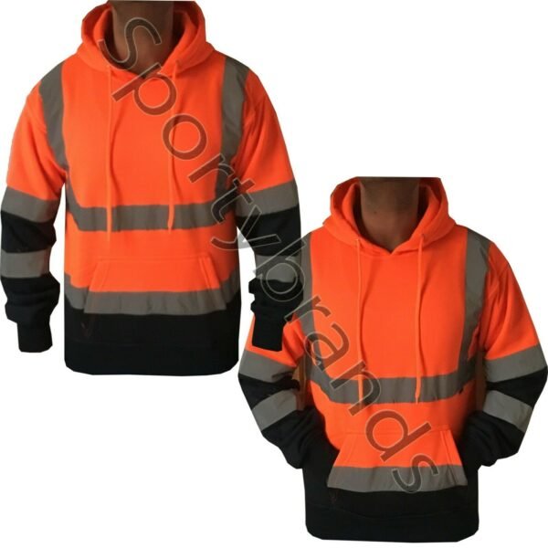 Hi-Vis Black Bottom Pullover Hoodie