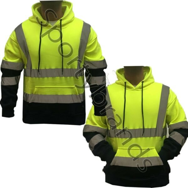 Hi-Vis Black Bottom Pullover Hoodie